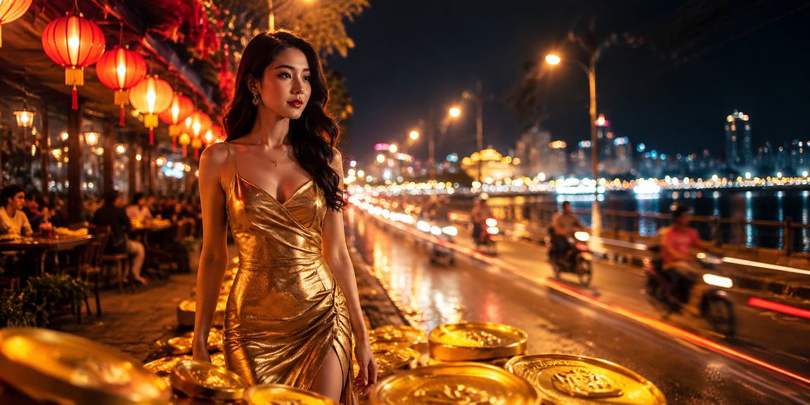 Người dùng Vũng Tàu uống cà phê và kiểm tra thông tin kèo thể thao trên điện thoại